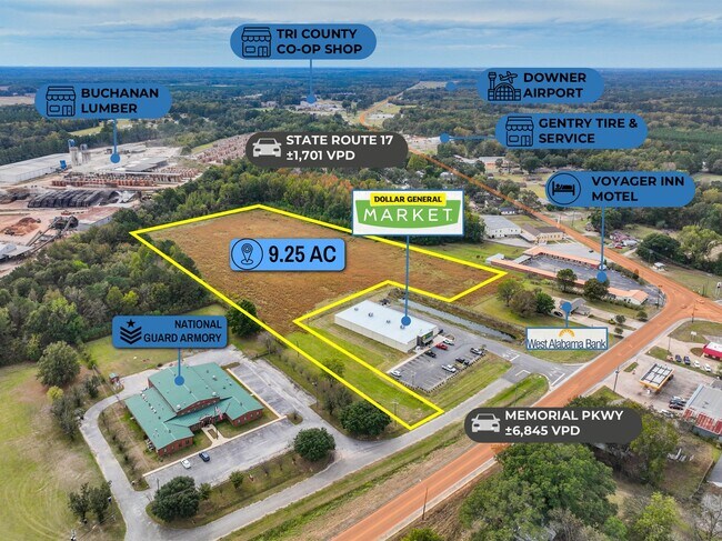 Plus de détails pour adj. to 530 Memorial Pkwy, Aliceville, AL - Terrain à vendre