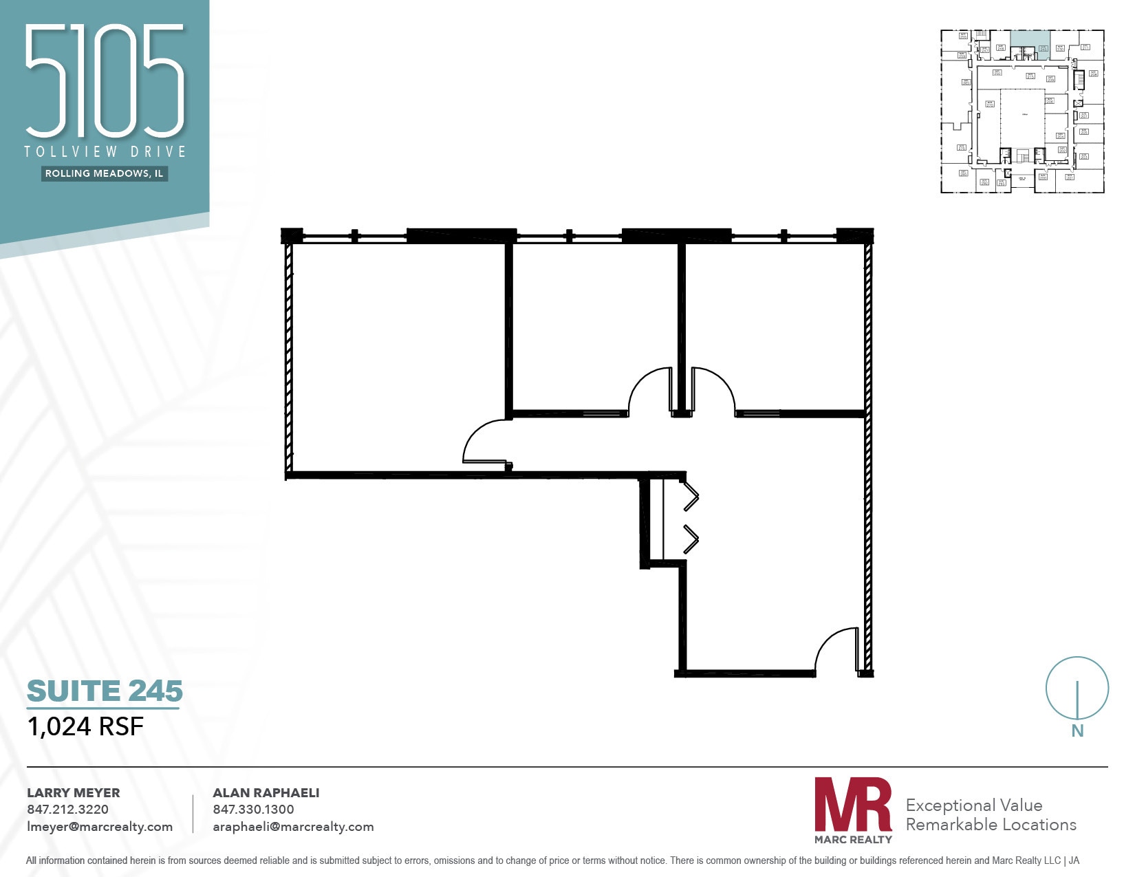 5105 Tollview Dr, Rolling Meadows, IL à louer Plan d’étage- Image 1 de 1