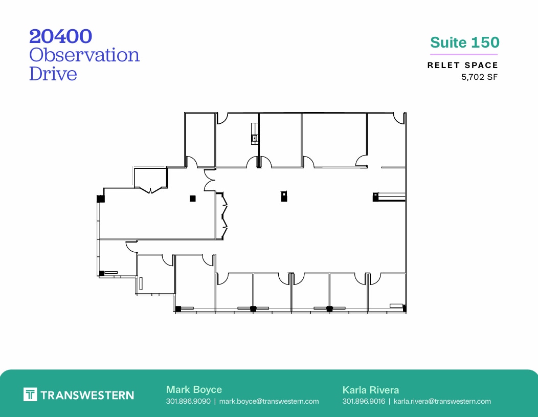 20400 Observation Dr, Germantown, MD à louer Plan d’étage- Image 1 de 1