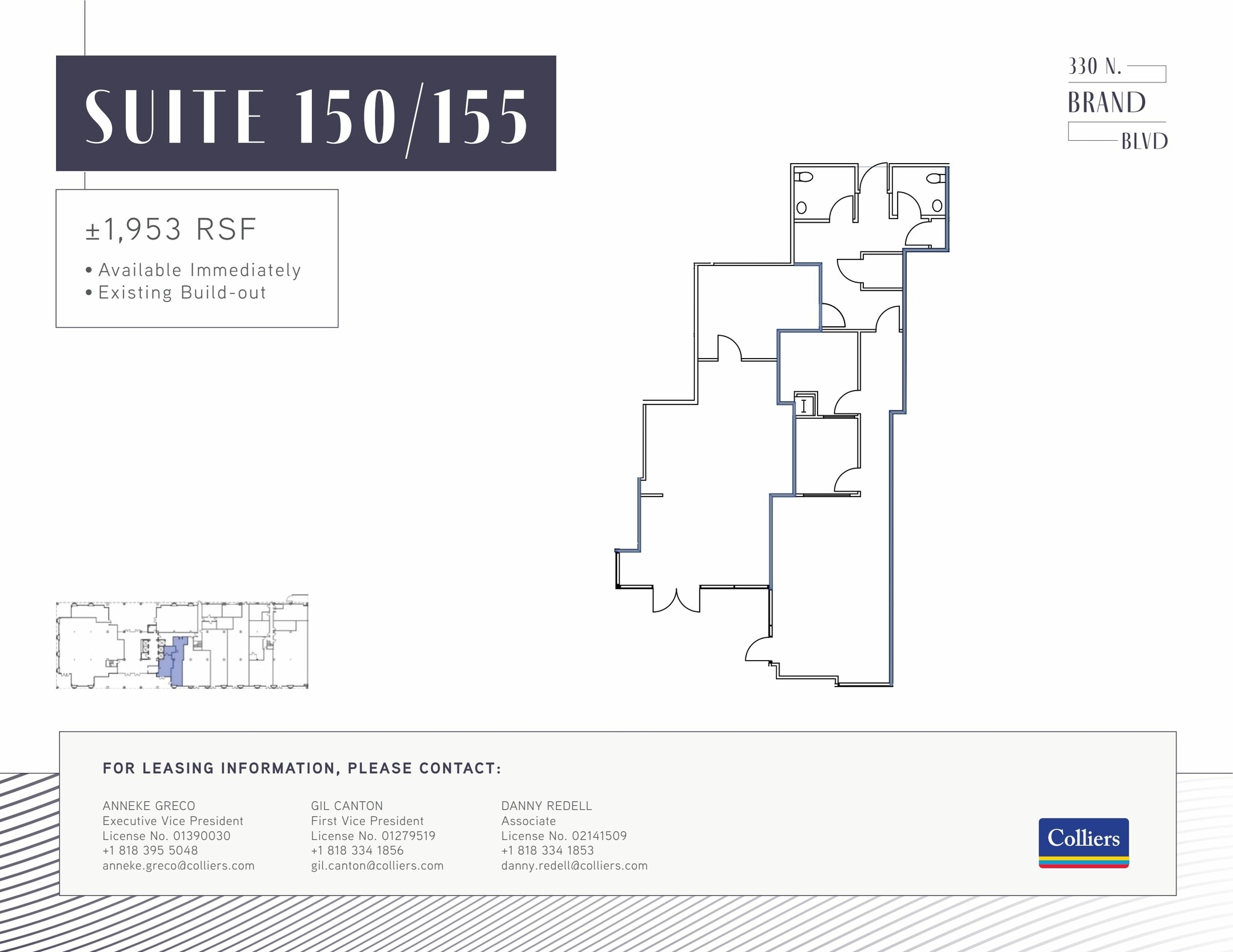 330 N brand Blvd, Glendale, CA for lease Floor Plan- Image 1 of 1
