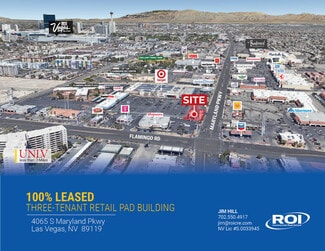 Plus de détails pour 4065 S Maryland Pky, Las Vegas, NV - Commerce de détail à vendre
