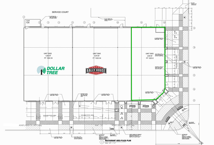 5801-5999 SE 15th St, Midwest City, OK for lease - Floor Plan - Image 3 of 4