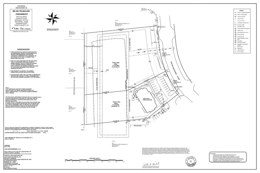 OAK HILL BOULEVARD, Newnan, GA for sale - Plat Map - Image 2 of 2