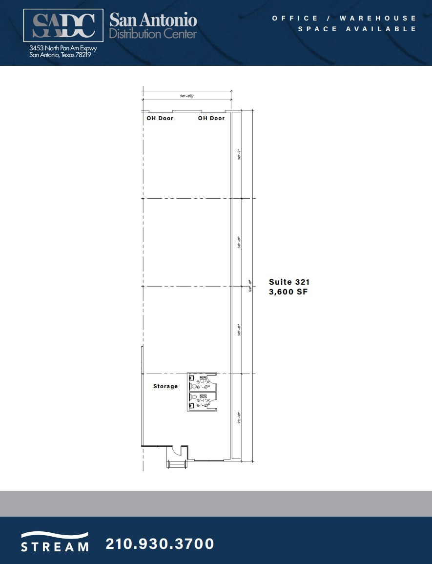 3453 IH-35 N, San Antonio, TX for lease Floor Plan- Image 1 of 1