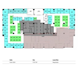 13737 Noel Rd, Dallas, TX à louer Plan d’étage- Image 1 de 1