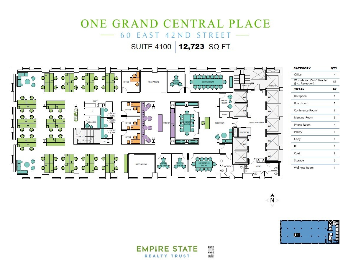 60 E 42nd St, New York, NY for lease Floor Plan- Image 1 of 2