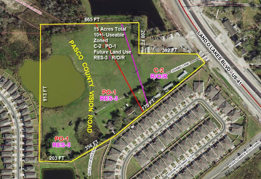 18711 Johnny Ln, Land O' Lakes, FL à vendre - Aérien - Image 1 de 7