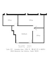 2929 Mossrock Dr, San Antonio, TX for lease Floor Plan- Image 1 of 1