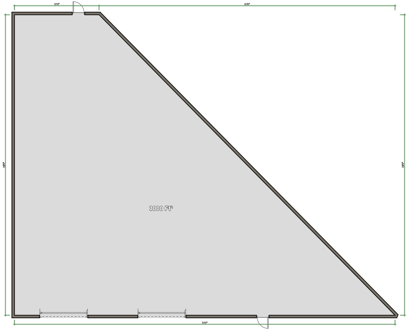 7402 & 7406 Mansfield Hwy, Kennedale, TX à louer Plan d’étage- Image 1 de 1