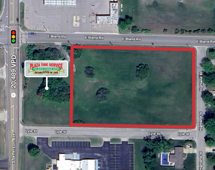 SEC Bland Rd & Jefferson Ave, Lebanon, MO for sale - Aerial - Image 1 of 4