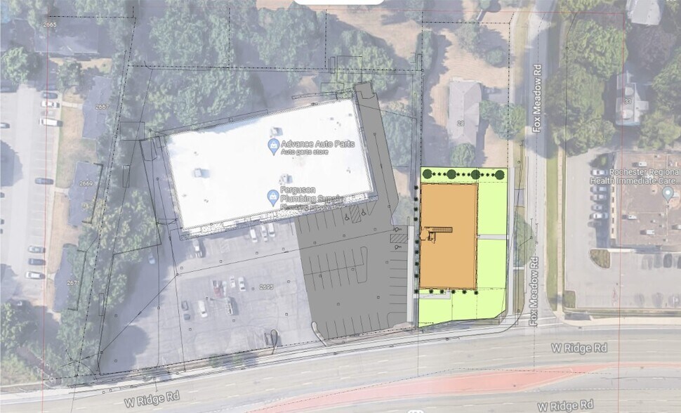 2723 W Ridge Rd, Rochester, NY à louer - Plan de site - Image 2 de 5