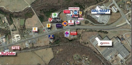 Richmond Hwy., Appomattox, VA - Aerial map view