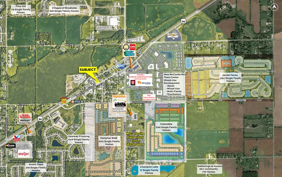 6270 W Broadway, McCordsville, IN for lease - Aerial - Image 2 of 2