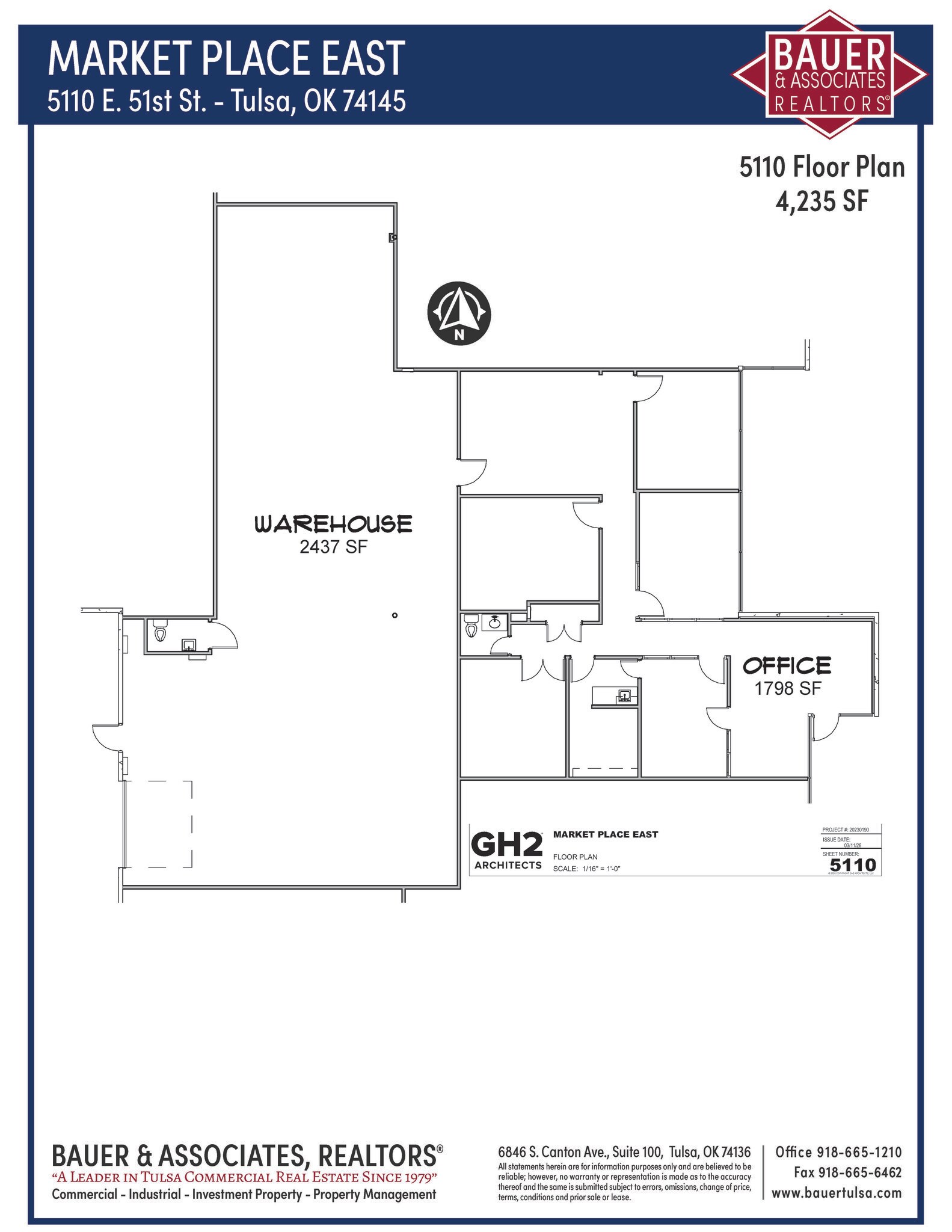 5110-5124 S 95th Ave, Tulsa, OK à louer Plan d’étage- Image 1 de 1