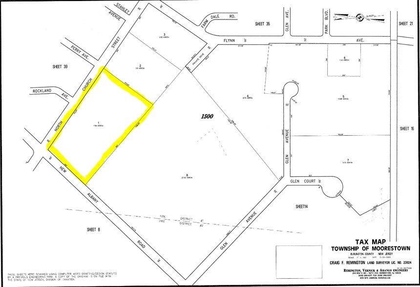 390 New Albany Rd, Moorestown, NJ for lease - Plat Map - Image 1 of 1