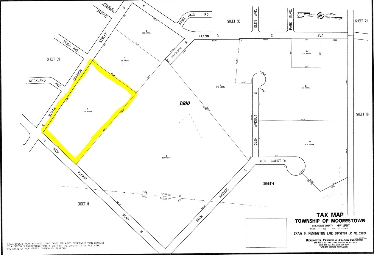 390 New Albany Rd, Moorestown, NJ à louer Plan cadastral- Image 1 de 2