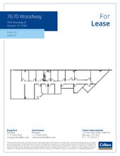 7670 Woodway Dr, Houston, TX à louer Plan d’étage- Image 1 de 1