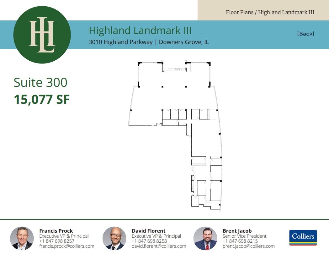 3010 Highland Pky, Downers Grove, IL à louer Plan d’étage- Image 1 de 1