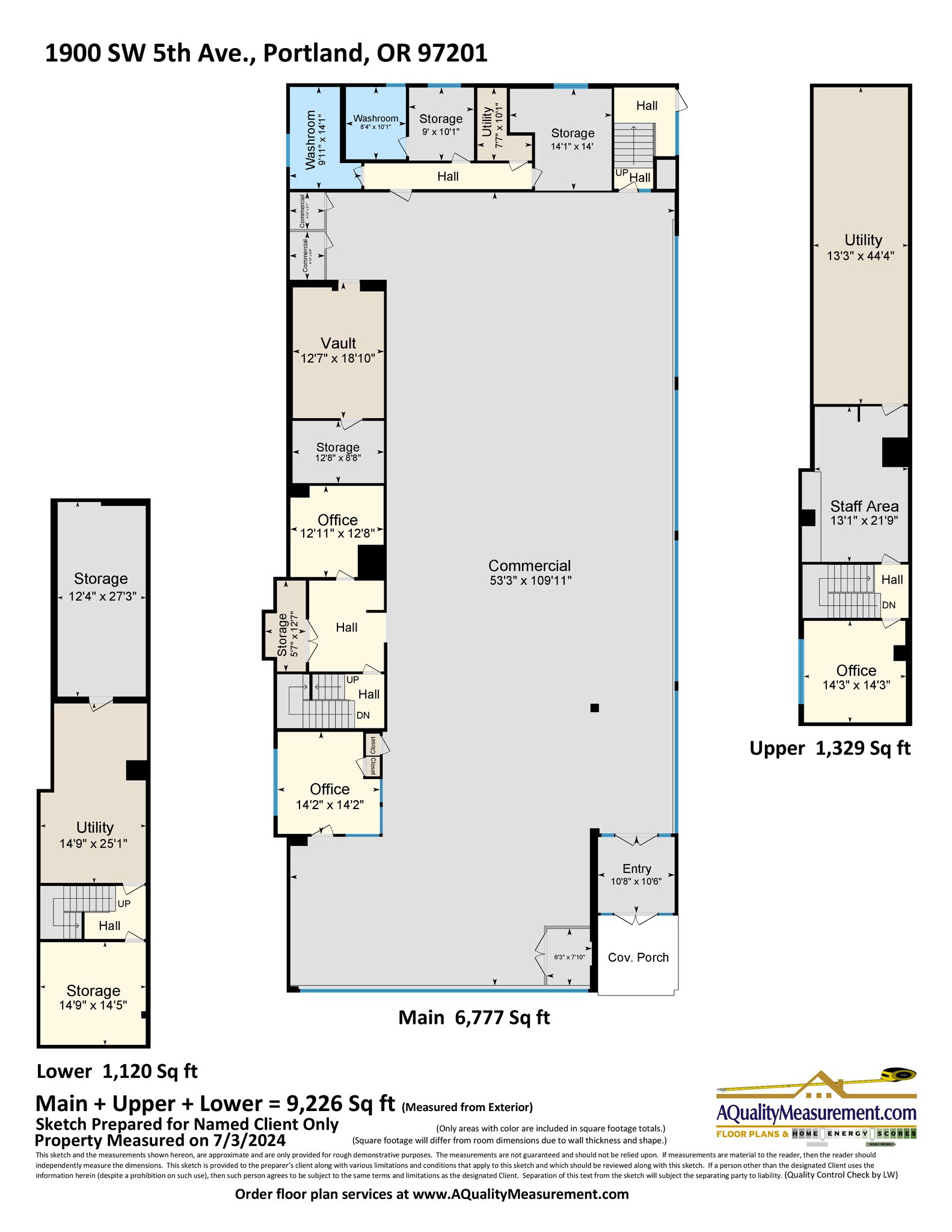 1900 SW 5th Ave, Portland, OR à louer Plan d’étage- Image 1 de 1