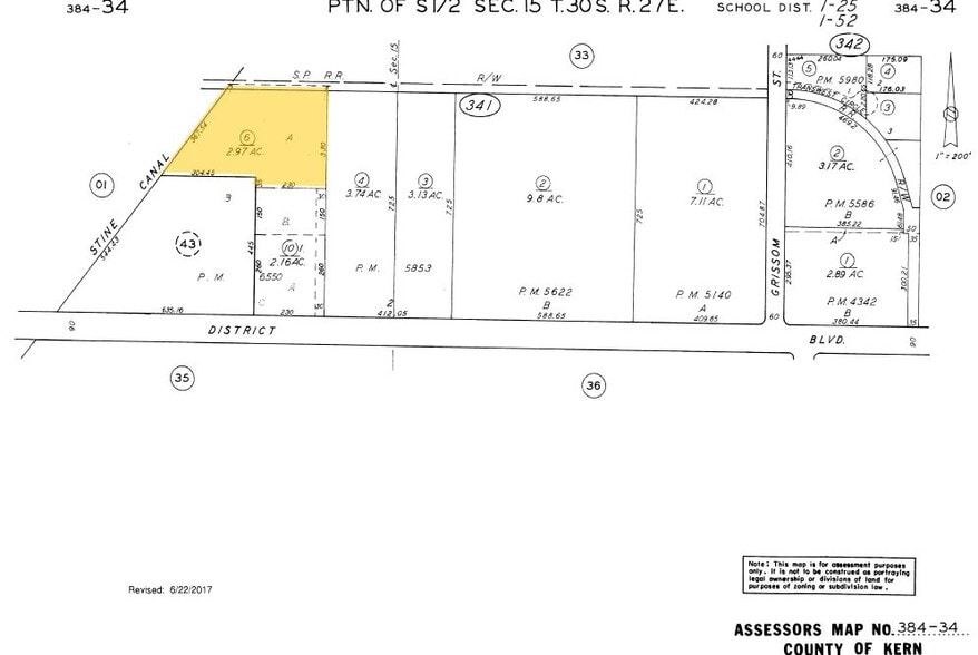 5850 District Blvd, Bakersfield, CA à louer - Plan cadastral - Image 3 de 3