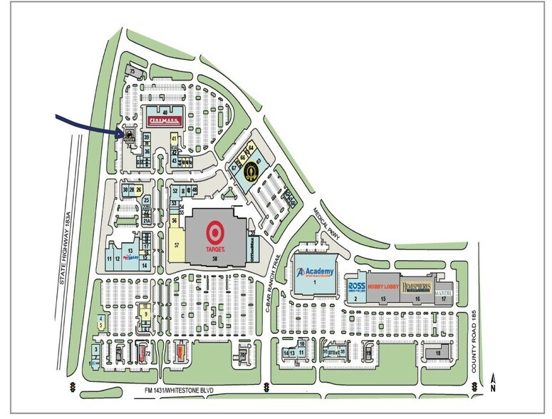 4710 183A Toll Rd, Cedar Park, TX à louer - Plan de site - Image 2 de 9