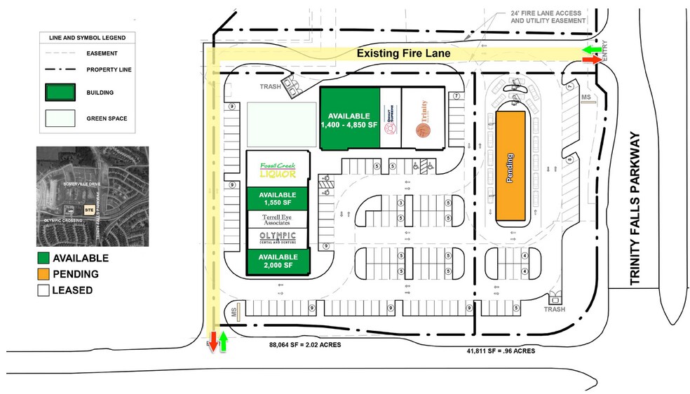 NWQ of Trinity Falls Pkwy & Olympic Crossing, McKinney, TX à louer - Photo du bâtiment - Image 3 de 10