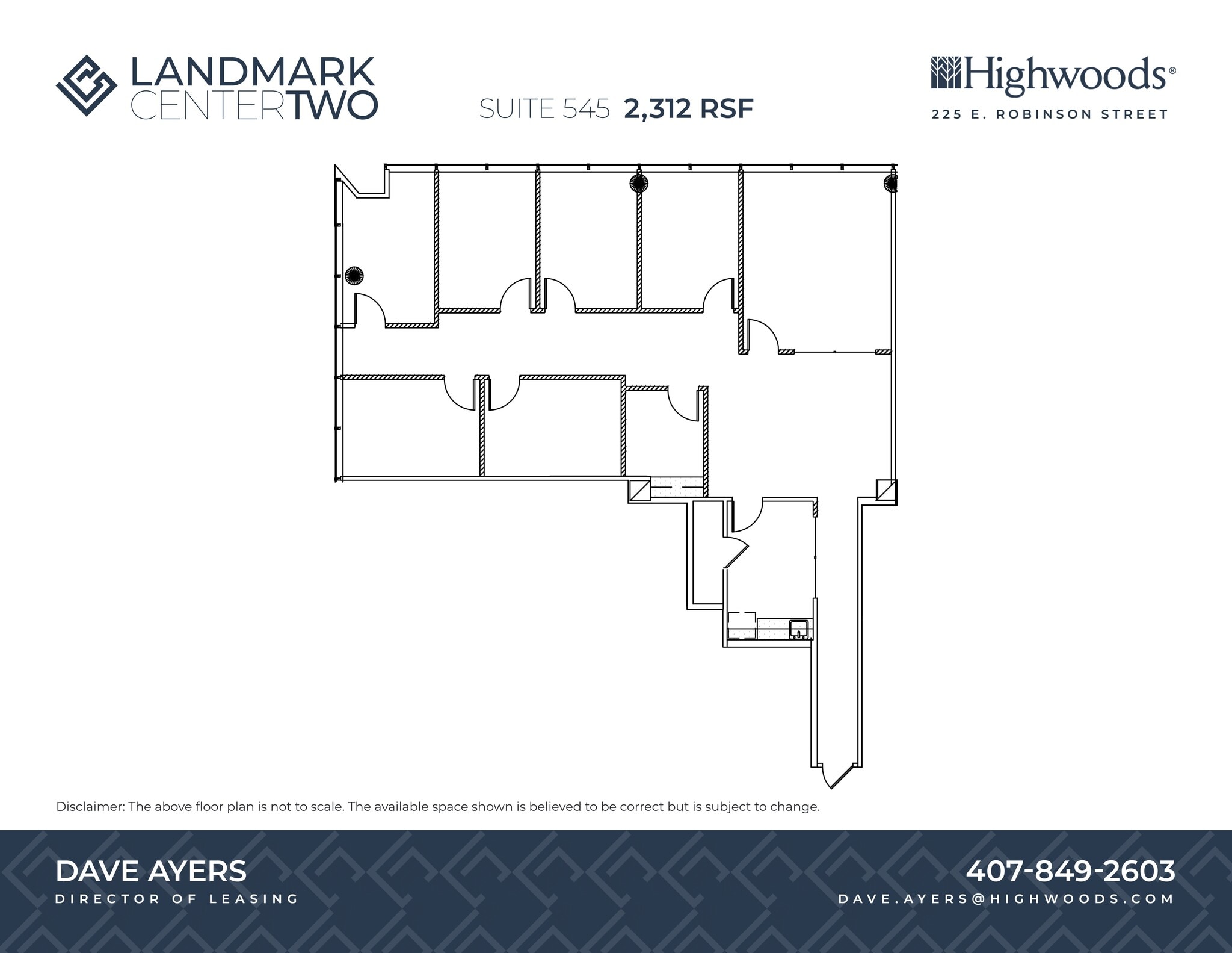 225 E Robinson St, Orlando, FL à louer Plan de site- Image 1 de 1