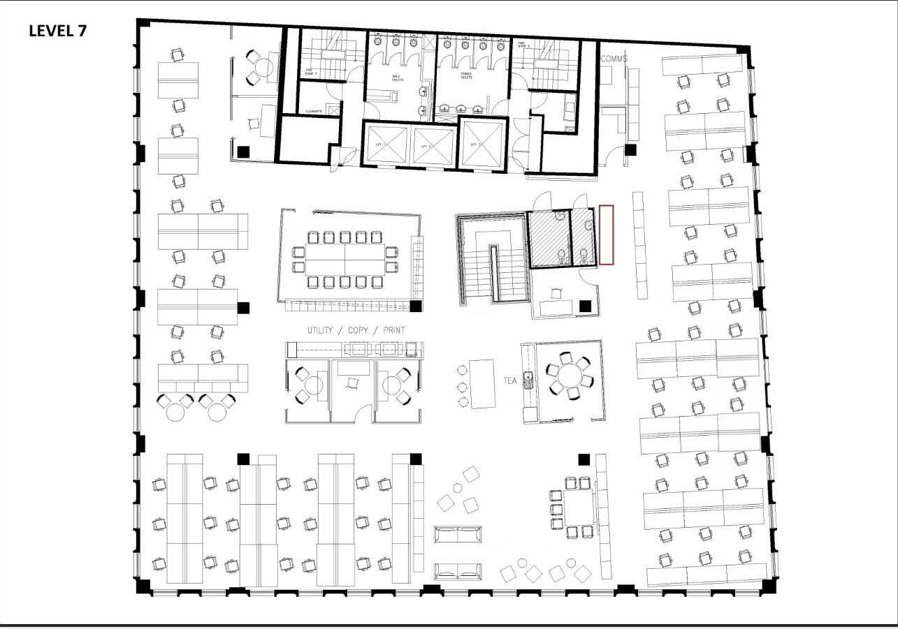 20 Berry St, North Sydney à louer Plan d’étage- Image 1 de 1