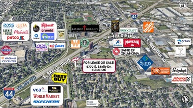 5770 E Skelly Dr, Tulsa, OK - Aerial map view
