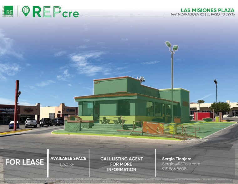 1441 N Zaragosa Rd, El Paso, TX à louer - Photo du bâtiment - Image 1 de 13
