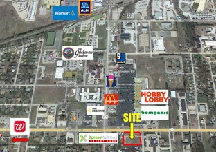 1825 Arlington St, Ada, OK - Aérien  Vue de la carte