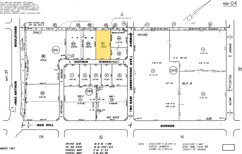 17321 Eastman St, Irvine, CA à louer - Plan cadastral - Image 2 de 4