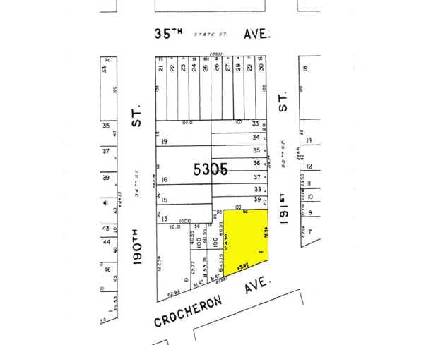 190-17 Crocheron Ave, Flushing, NY à vendre - Plan cadastral - Image 2 de 2