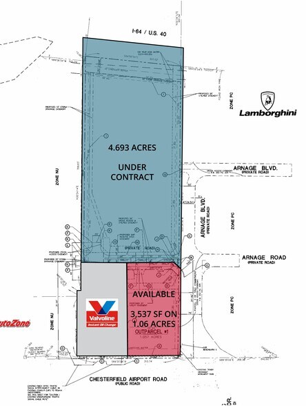 23 Arnage Blvd, Chesterfield, MO à louer - Plan de site - Image 2 de 2