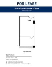 1030 W Georgia St, Vancouver, BC à louer Plan d’étage- Image 1 de 1