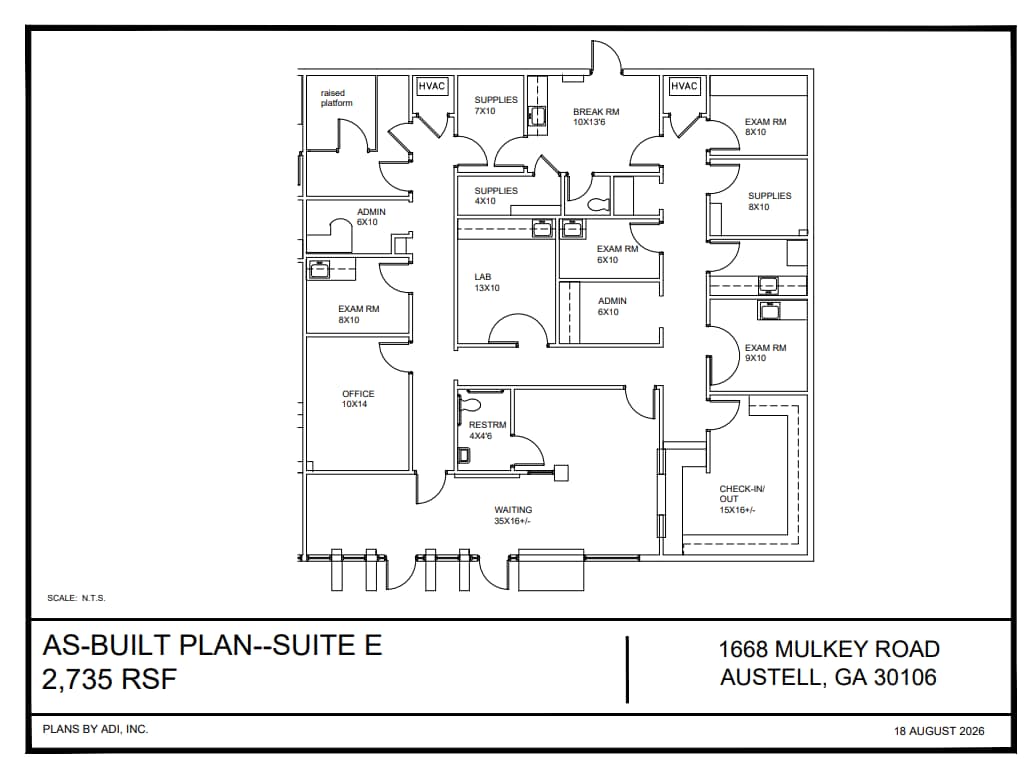 1668 Mulkey Rd, Austell, GA à louer Plan d’étage- Image 1 de 1
