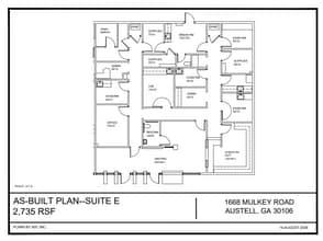 1668 Mulkey Rd, Austell, GA à louer Plan d’étage- Image 1 de 1