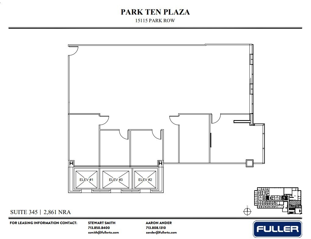 15115 Park Row, Houston, TX à louer Plan d’étage- Image 1 de 1