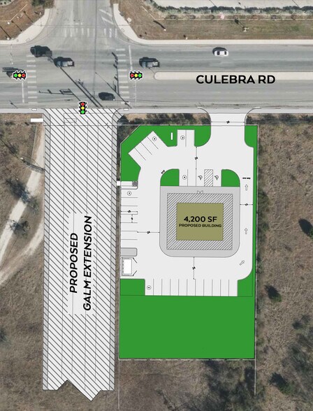 Galm & Culebra Rd, San Antonio, TX à louer - Photo du bâtiment - Image 2 de 4