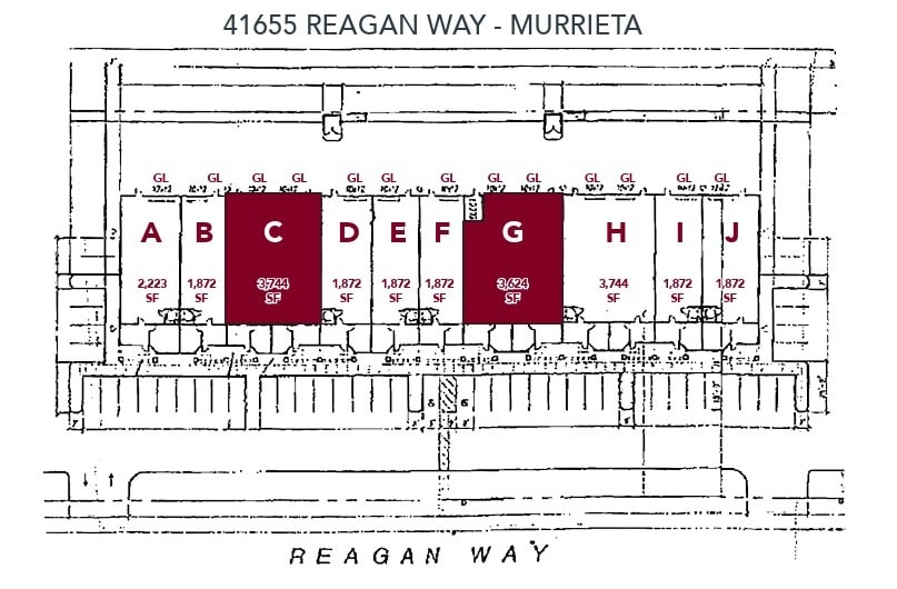 41655 Reagan Way, Murrieta, CA for lease Site Plan- Image 1 of 1