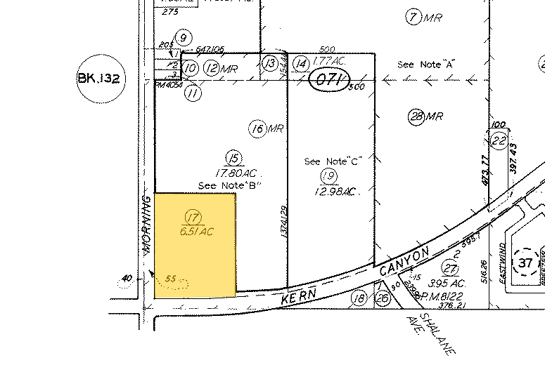8200 Kern Canyon Rd, Bakersfield, CA for sale - Plat Map - Image 2 of 3