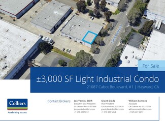 Plus de détails pour 21087 Cabot Blvd, Hayward, CA - Industriel à vendre