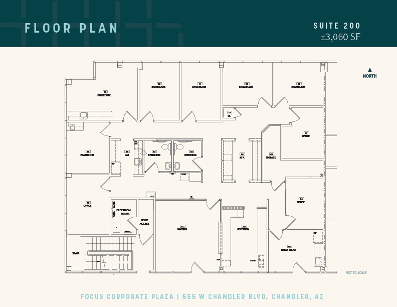 555 W Chandler Blvd, Chandler, AZ for lease Floor Plan- Image 1 of 2