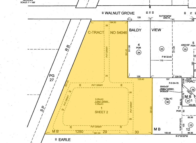 5089-5099 N Walnut Grove Ave, San Gabriel, CA à vendre - Plan cadastral - Image 2 de 24