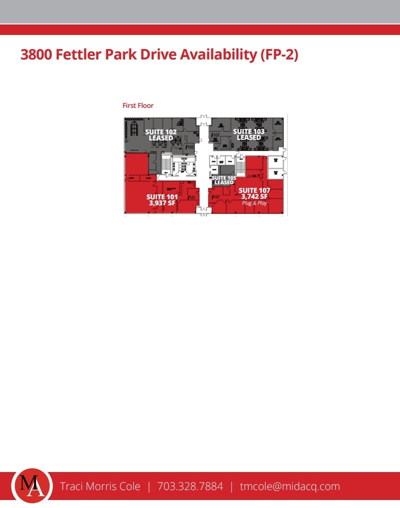 3800 Fettler Park Dr, Dumfries, VA for lease Floor Plan- Image 1 of 1