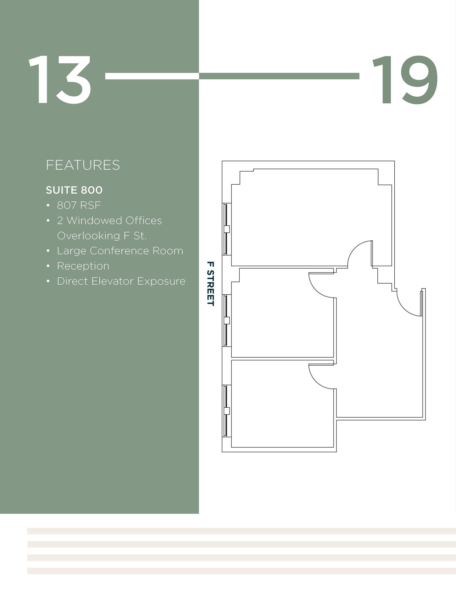 1319 F St NW, Washington, DC à louer Plan d’étage- Image 1 de 1