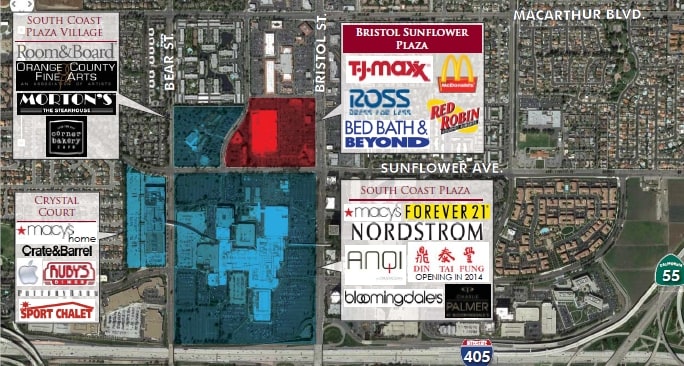 3900-3940 S Bristol St, Santa Ana, CA for lease - Aerial - Image 1 of 4