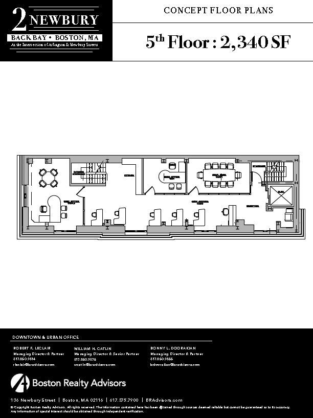 2 Newbury St, Boston, MA à louer Plan d  tage- Image 1 de 2