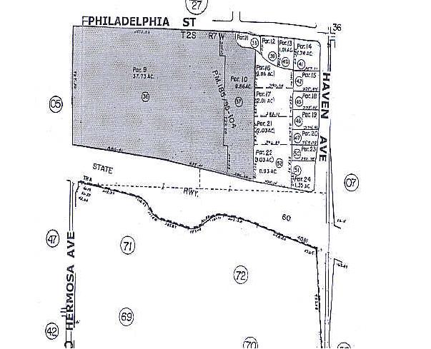 3000 E Philadelphia St, Ontario, CA for sale Plat Map- Image 1 of 1