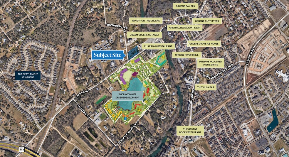 1404 Gruene Rd, New Braunfels, TX à louer - Photo du bâtiment - Image 2 de 4